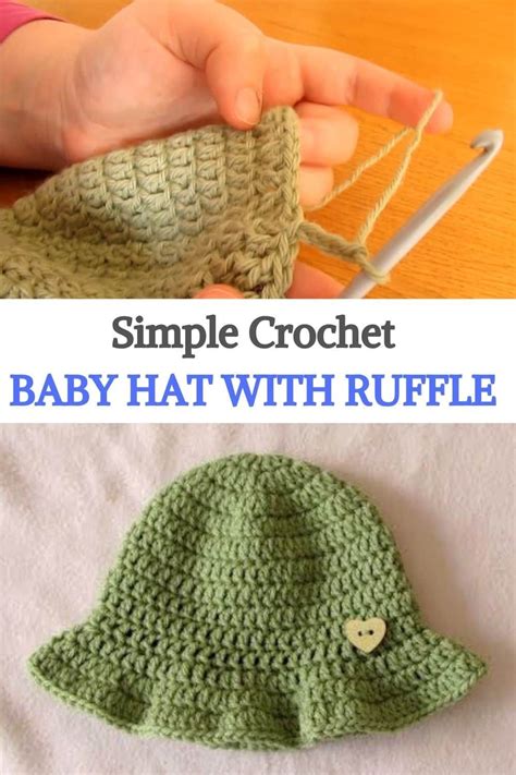 How To Make A Crochet Baby Hat With Ruffle Artofit