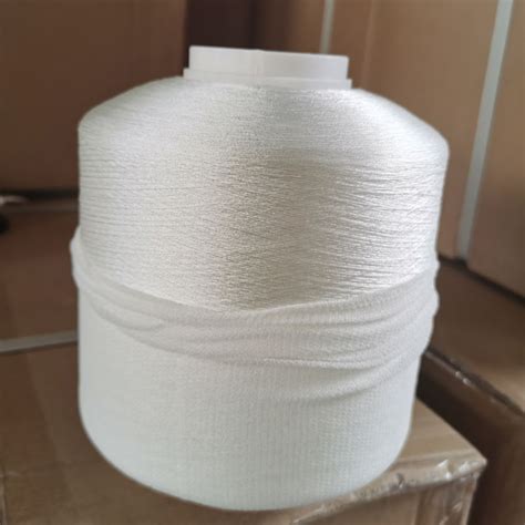 Polyester High Tenacity Sewing Thread D Raw White With Low Shrinkage