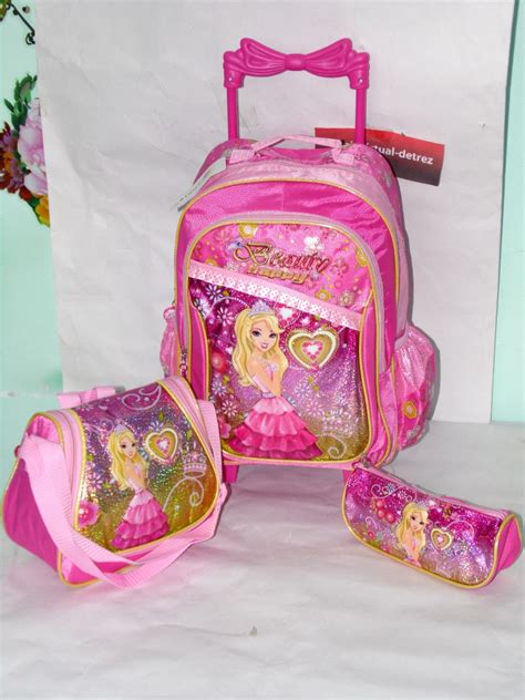 Kit Mochila Escolar Infantil Feminina Rodinhas R 149 99 Em