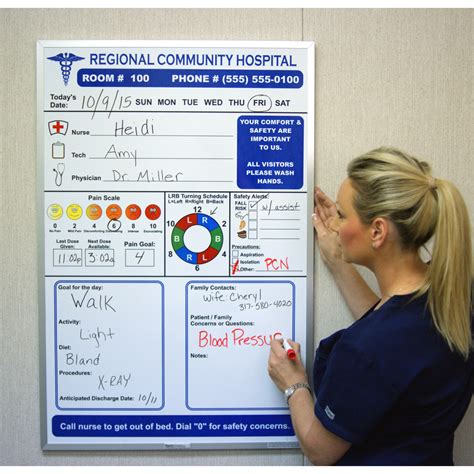 Patient Room Whiteboard Small Patient Status Board