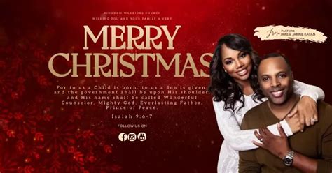Merry Christmas Church Facebook Post Template Postermywall