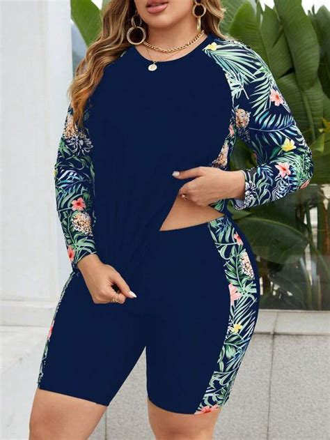 Shop Curve Plus Size Bikini Sets Swimwear SHEIN USA