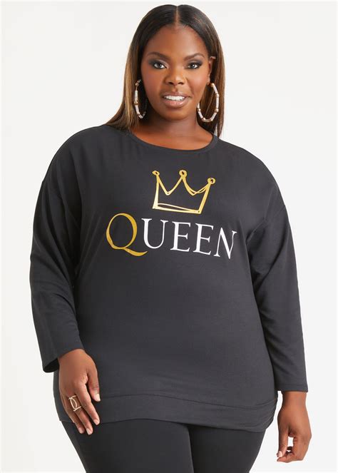 Plus Size Tee Plus Size T Shirt Queen Plus Size Graphic Tee