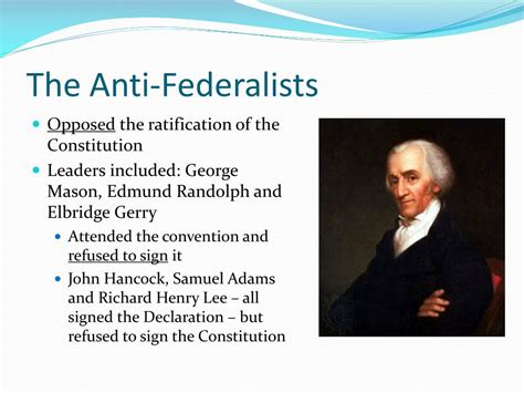 Ppt Anti Federalists V Federalists Powerpoint Presentation Free