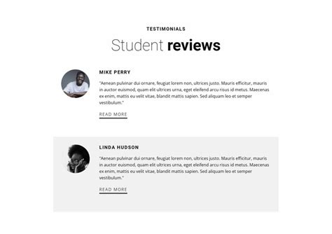 Student Education Reviews Website Template