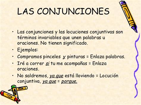 Cuadros Sin Pticos Sobre Conjunciones Gramaticales Y Sus Grupos