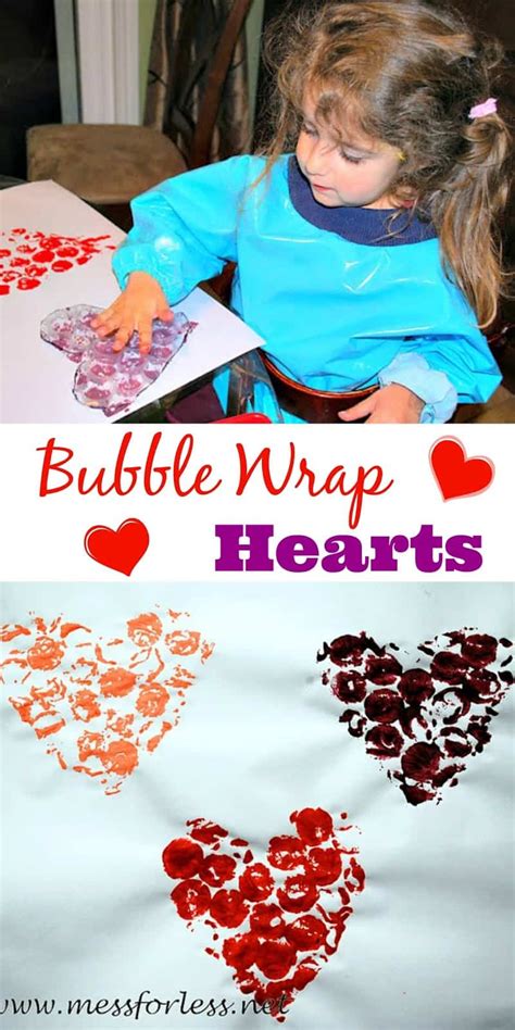 Bubble Wrap Hearts Mess For Less