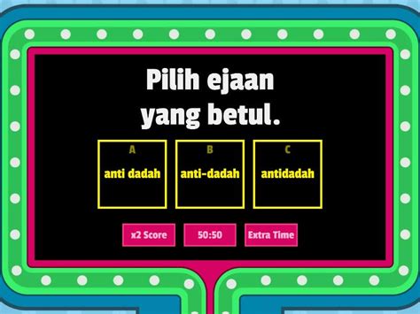 Kesalahan Imbuhan Tanda Baca Dan Ejaan Gameshow Quiz