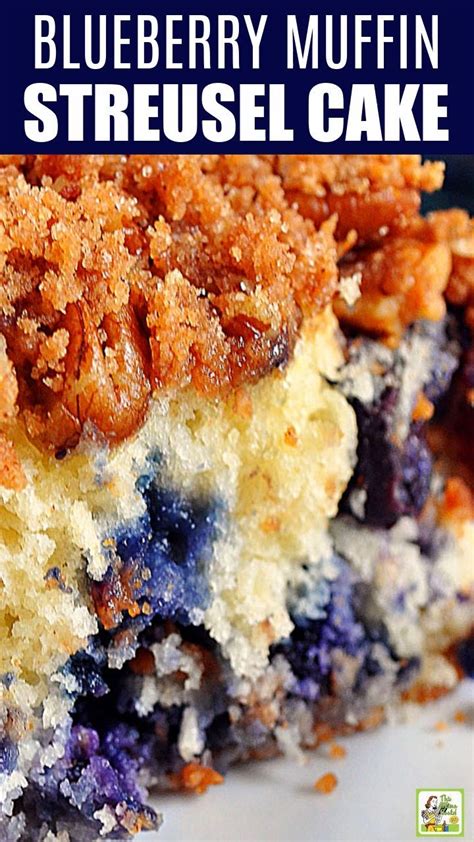 Blueberry Muffin Streusel Cake Recipe [video] Yemek Tarifleri Tatlı