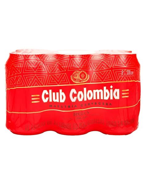 Cerveza Club Colombia Roja Lata 6 Und