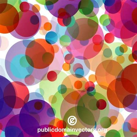 Bright Colorful Circles Public Domain Vectors