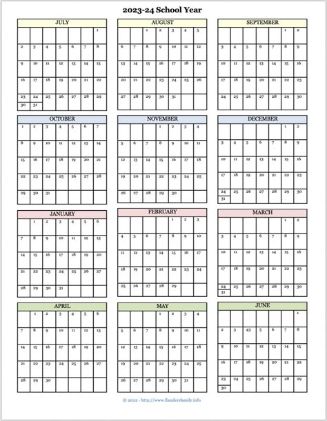 2023 2024 Academic Calendar July Start Academic Calendar School