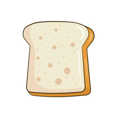 Slice Of Bread Cartoon Vector Art At Vecteezy