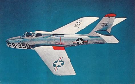 Republic Aviation F-84F Thunderstreak Postcard – Local History Center