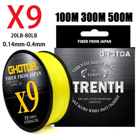 Ghotda Strand Braided Fishing Line Multifilament Carp Fly M M