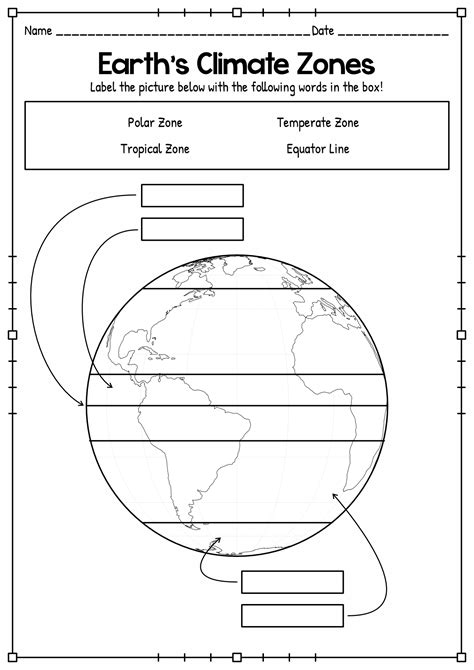 Climate Worksheet - Printable Word Searches