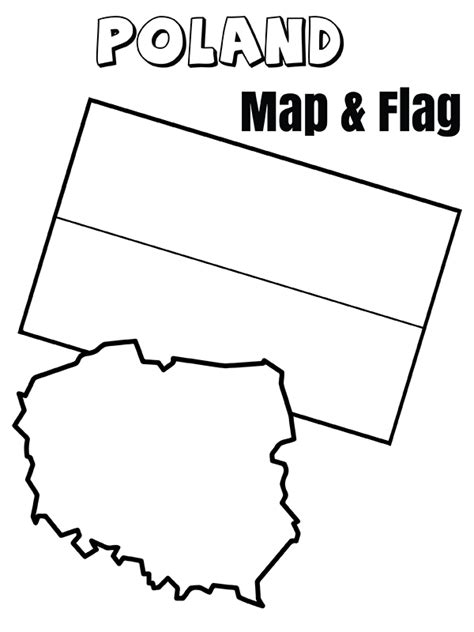 Poland Flag And Map