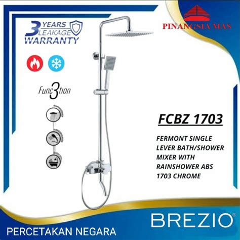 Jual BREZIO FCBZ 1703 KERAN PANAS DINGIN SHOWER TIANG SET COLUMN CHROME