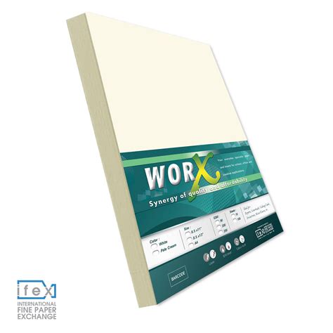 Worx Specialty Paper Gsm X Pale Cream Sheets Pack