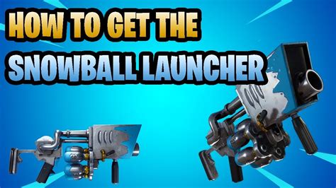 Snowball Launcher Fortnite Save The World Youtube