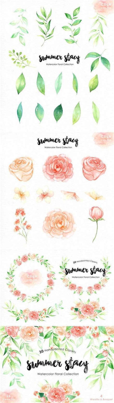 Summer Stacy Watercolor Clipart Watercolor Clipart Watercolor