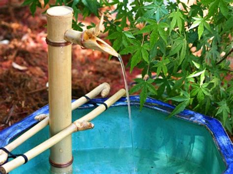 Bamboo Accents Adjustable Spout And Pump Fountain