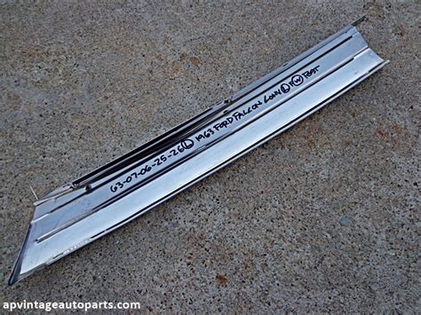 1963 Ford Falcon Convertible Lh Windshield Post Molding Ap Vintage
