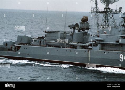 A Starboard Amidships View Of The Soviet Krivak Ii Class Guided