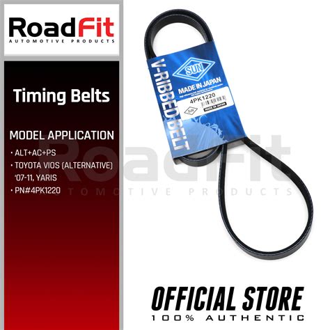 Sun V Ribbed Belt V Belt Pk For Toyota Vios Alternative