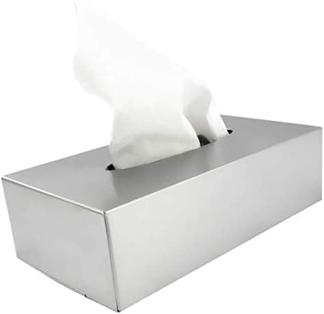 Four Stainless Steel Facial Tissue Box Handkerchief Box Suitable