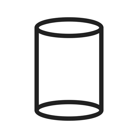 Cylinder Line Icon Vector Art At Vecteezy