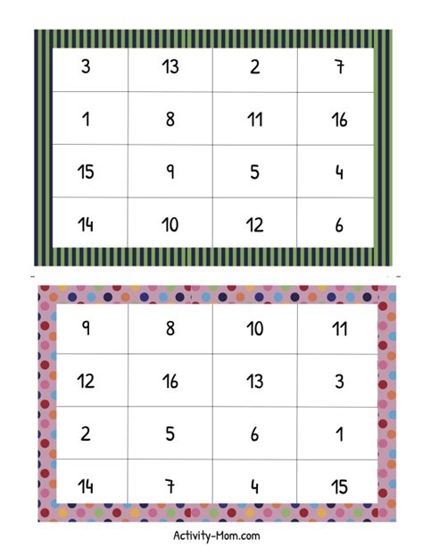 Addition Bingo Math Game Free Printable The Activity Mom