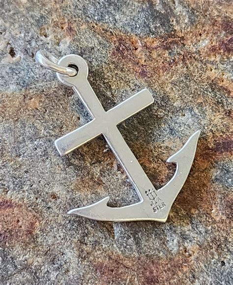 Retired James Avery Anchor Cross Pendant Neat Piece Gem