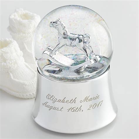 Rocking Horse Snowglobe | Snow globes, Rocking horse, Personalized baby keepsake