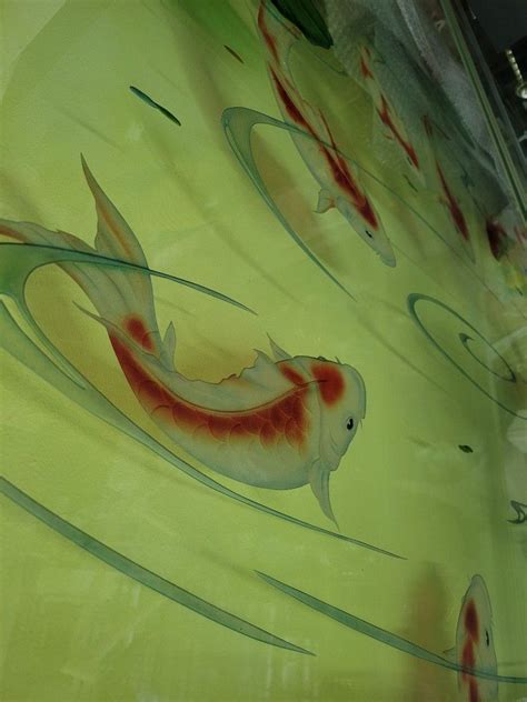 Koi Glass Art Decor Furniture And Home Living Home Decor Other Home