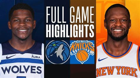 Timberwolves At Knicks Full Game Highlights January Youtube