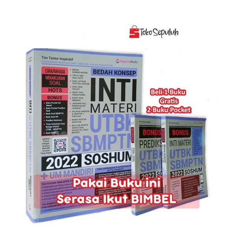 Jual Buku Sbmptn Soshum Bedah Konsep Inti Materi Utbk Sbmptn