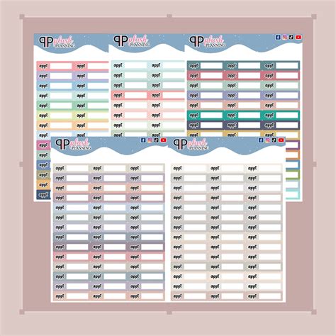 Appt Appointment Label Tracker Planner Stickers Etsy