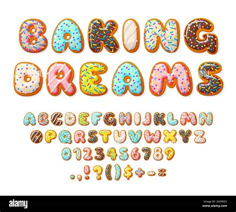 Letter Donut Font Doughnut Alphabet Fotos Und Bildmaterial In Hoher