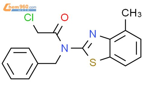 879319 46 7 N Benzyl 2 Chloro N 4 Methyl 1 3 Benzothiazol 2 Yl