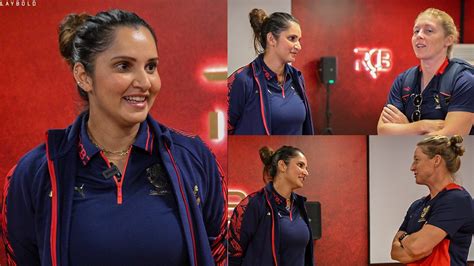 Wpl Mentors Day Out With Girls Rcb Mentor Sania Mirza Gives