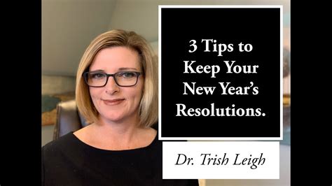 3 Tips To Keep Your New Year’s Resolutions Youtube