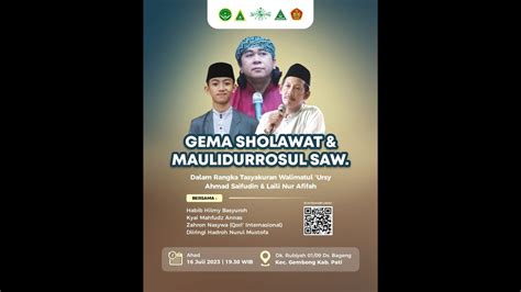 GEMA SHOLAWAT BERSAMA HABIB HILMY BASYUROH YouTube