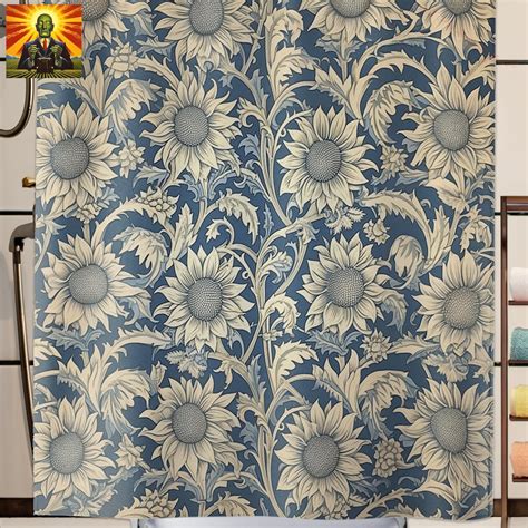 William Morris Sunflowers Shower Curtain William Morris Shower Curtain