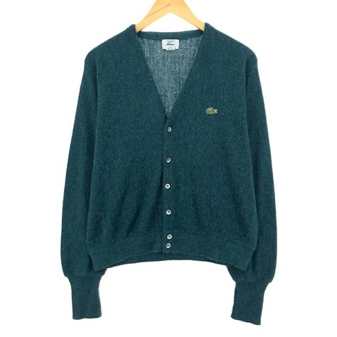 古着 80~90年代 ラコステ Lacoste Izod アクリルニットカーディガン Usa製 メンズm ヴィンテージ Eaa395079