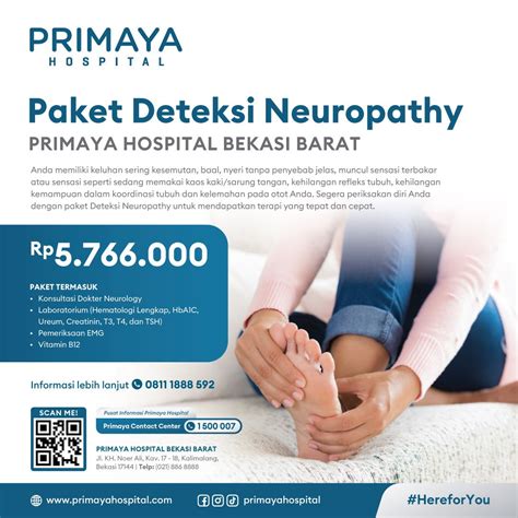 Paket Deteksi Neuropathy Primaya Hospital Bekasi Barat Primaya Hospital