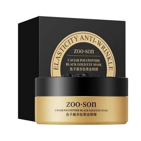 Гидрогелевые патчи для глаз ZOO SON Caviar Polypeptide Black Gold | отзывы