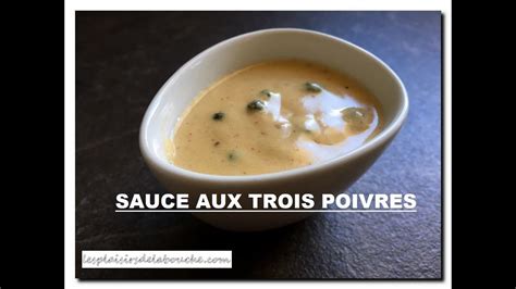 Sauce Aux Trois Poivres Chaude YouTube