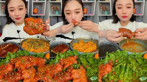 Cute Girl Eating Food So Yummy Mukbang Asmr Ep342 可爱的女孩吃食物如此美味