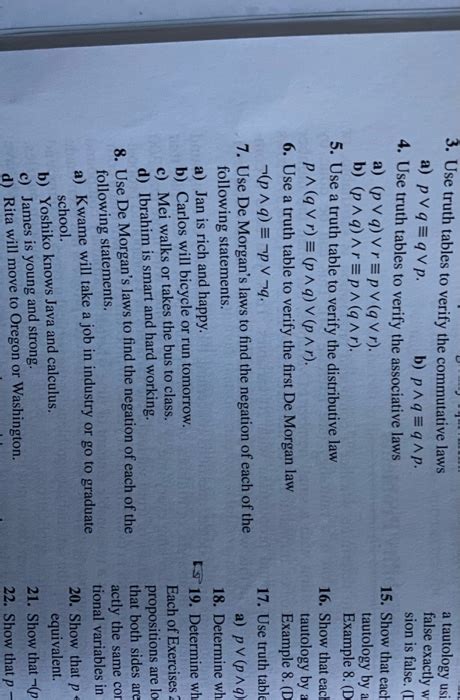 Solved 3 Use Truth Tables To Verify The Commutative Laws A Chegg
